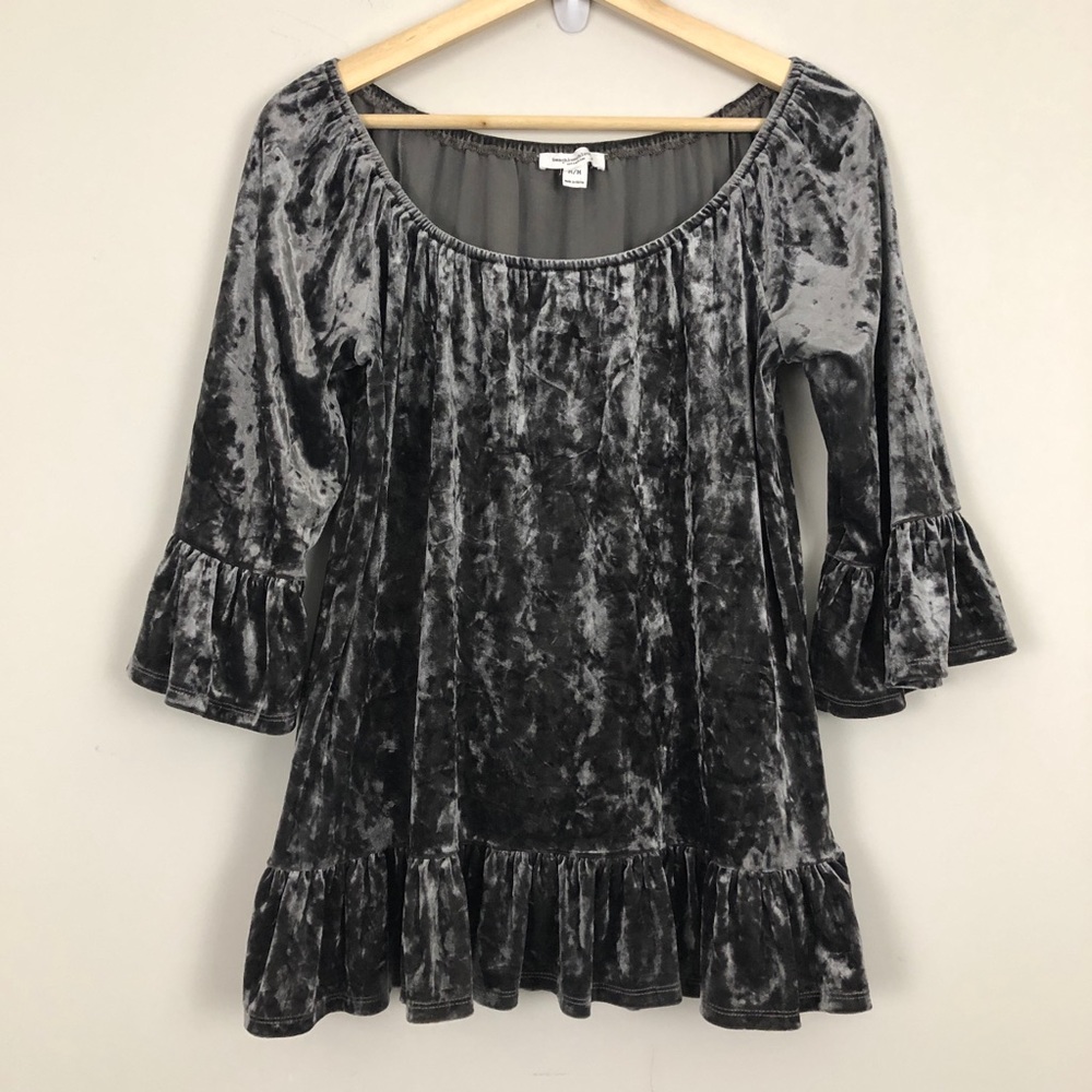 Beach Lunch Lounge Velvet Off-The-Shoulder Top